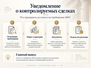 Уведомление о контролируемых сделках — срок подачи и форма 2026 года