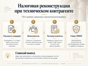 Налоговая реконструкция в 2026 году — технические контрагенты и статья 54.1 НК РФ