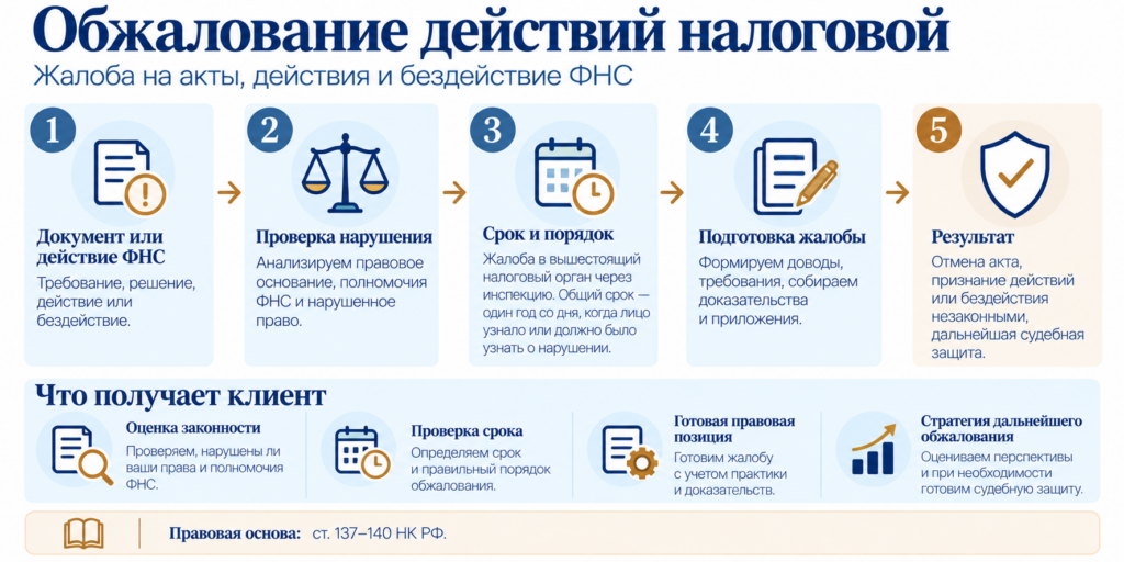 Обжалование действий налоговой: жалоба на акты, действия и бездействие ФНС
