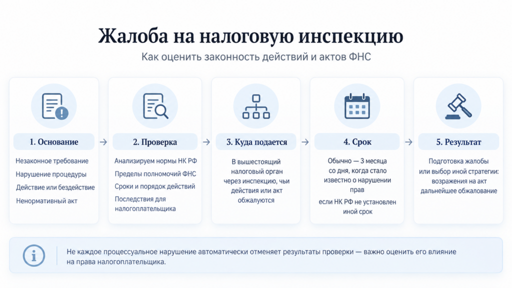 жалоба на налоговую инспекцию