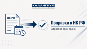 Штраф за несвоевременную подачу декларации: поправки в НК РФ