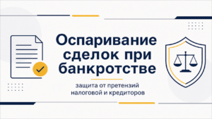 Оспаривание сделок при банкротстве